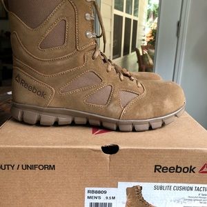 Reebok Sublite Cushion Tactical Boot, Coyote Brown- never worn still with box